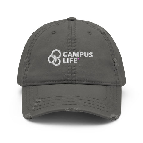 Campus Life Distressed Dad Hat